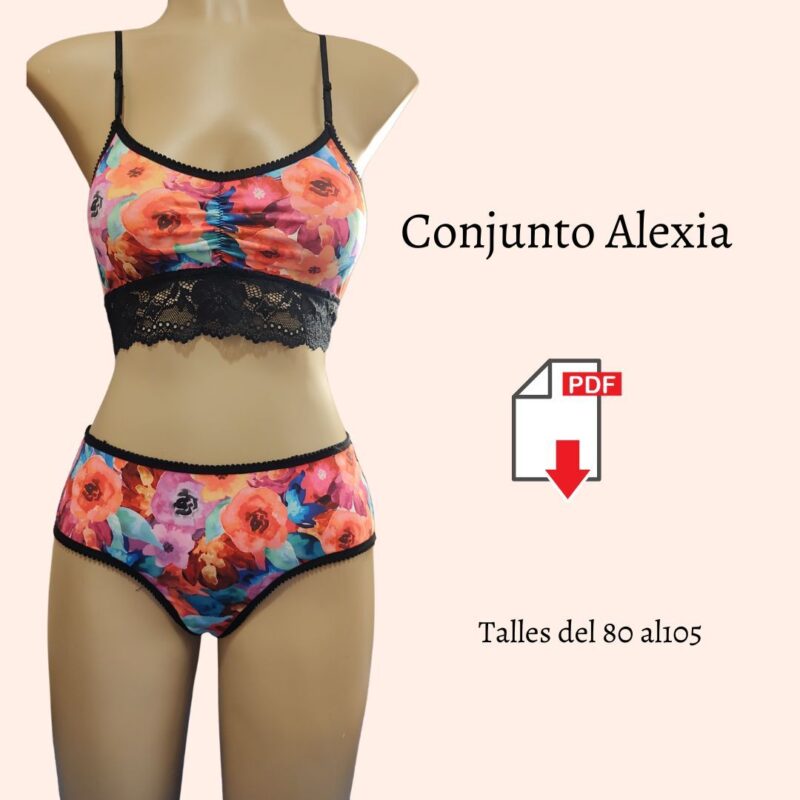 Moldería Conjunto top y culote 80 al 105
