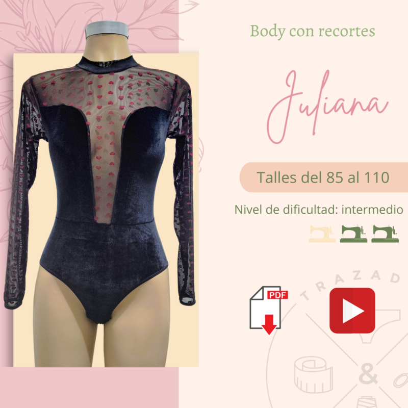 Workshop body con recortes (S-4XL)