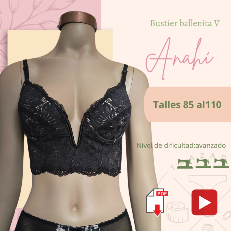 Workshop bustier con arco push up y V