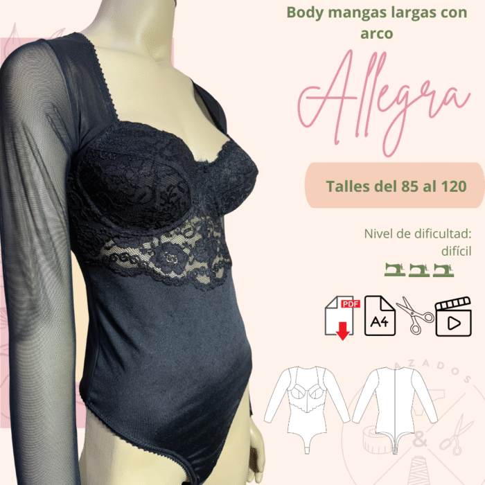 Body mangas largas con arco PREVENTA 20/7