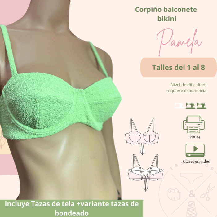 Corpiño bikini taza de 3 piezas PREVENTA HASTA 29/11