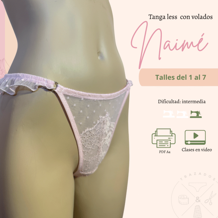 Tanga less con volados