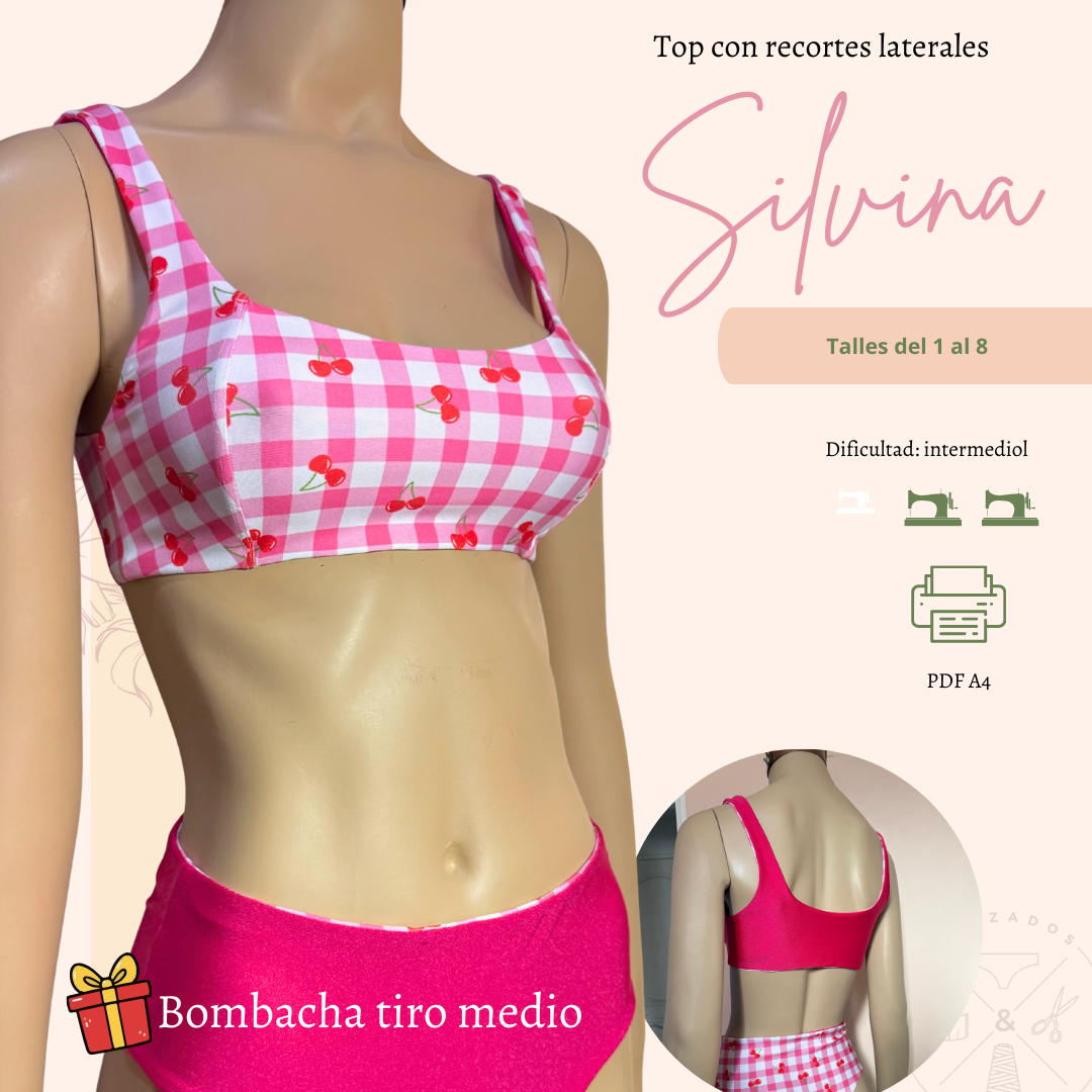 Top bikini reversible 8 talles + 🎁