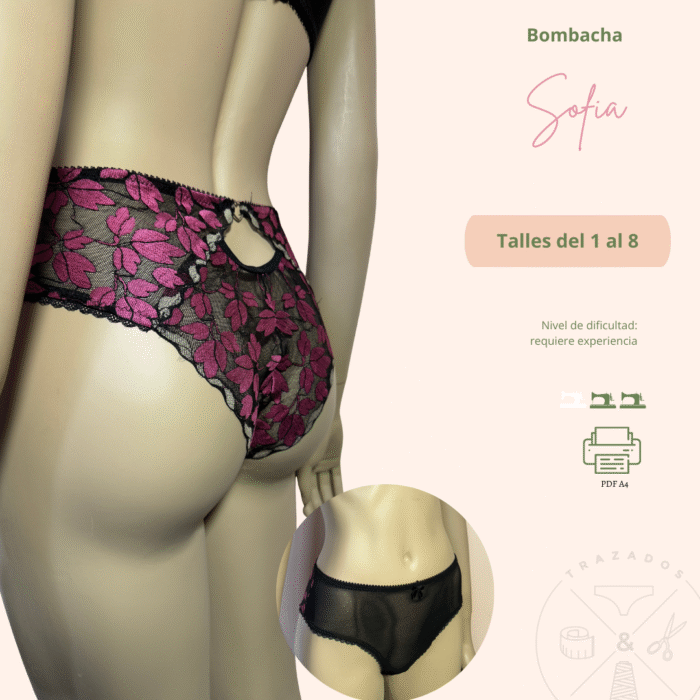 Moldería bombacha Sofía 1-8