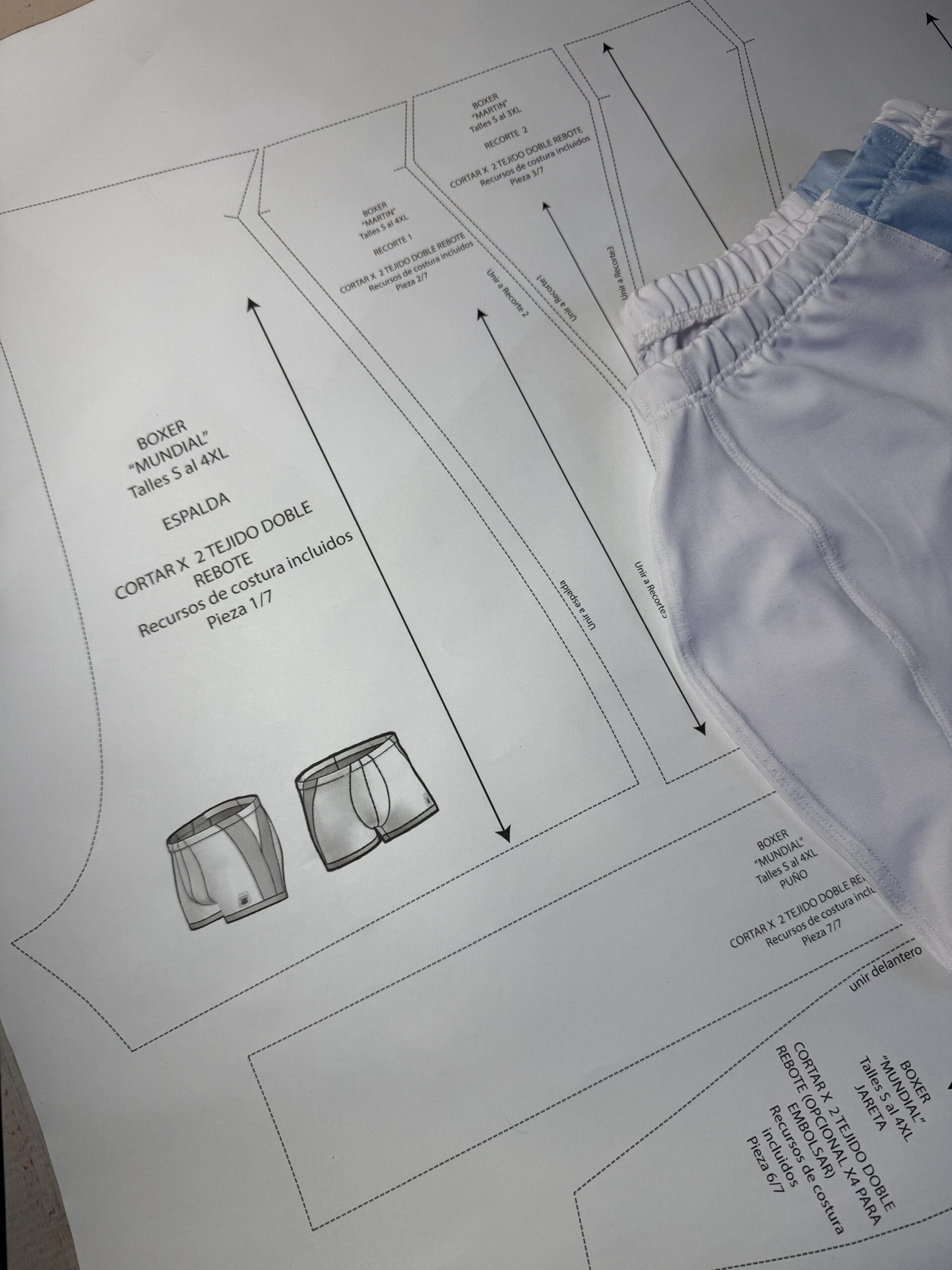 Boxer con recortes y puño XS-4XL - Imagen 4